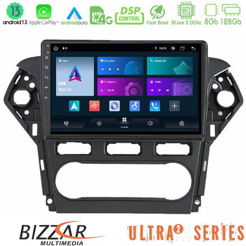 Bizzar Ultra Series Ford Mondeo 2011-2014 8core Android13 8+128gb Navigation Multimedia Tablet 9" u-ul2-Fd0920