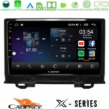 Cadence x Series Honda hr-v 2021-> 8core Android 14 4+64gb Navigation Multimedia Tablet 9" u-x-Hd1034