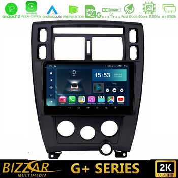 Bizzar g+ Series Hyundai Tucson 2006 – 2013 8core Android12 6+128gb Navigation Multimedia Tablet 9" u-g-Hy0712bl
