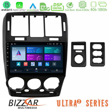 Bizzar Ultra Series Hyundai Getz 2002-2009 8core Android13 8+128gb Navigation Multimedia Tablet 9" u-ul2-Hy1146