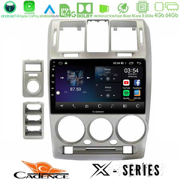 Cadence x Series Hyundai Getz 2002-2009 8core Android 14 4+64gb Navigation Multimedia Tablet 9" u-x-Hy1146s