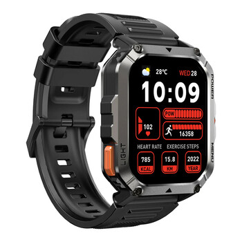 BLACKVIEW MULTI-FUNCTION SMARTWATCH WITH FLASHLIGHT COMPASS BT CALL & HEALTH MANAGEMENT BLACK
