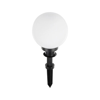 GLOBOSTAR® AGROS 61593 Φωτιστικό Κήπου / Καρφωτό με Ντουί 1 x E27 AC 220-240V Αδιάβροχο IP65 - Λευκό & Μάυρο - Μ20 x Π20 x Υ54cm