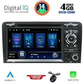 DIGITAL IQ BXE 649_CPA (7" DVD) MULTIMEDIA SYSTEM for MULTIMEDIA SYSTEM for AUDI A3 mod. 2003-2012