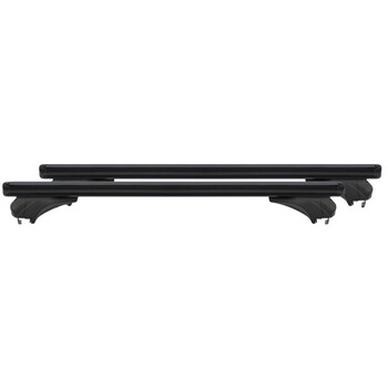 14680/MB ΜΠΑΡΕΣ ΑΛΟΥΜΙΝΙΟΥ SONIC BLACK 120cm ΣΕ ΜΑΥΡΟ ΧΡΩΜΑ ΓΙΑ ΟΡΟΦΗ ΜΕ FLUSH ΚΑΙ RAISED RAILS MENABO - 2 ΤΕΜ.