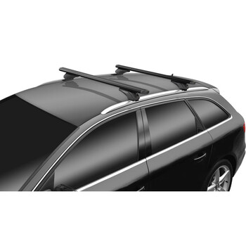 14690/MB ΜΠΑΡΕΣ ΑΛΟΥΜΙΝΙΟΥ SONIC BLACK XL 130cm ΣΕ ΜΑΥΡΟ ΧΡΩΜΑ ΓΙΑ ΟΡΟΦΗ ΜΕ FLUSH ΚΑΙ RAISED RAILS MENABO - 2 ΤΕΜ.