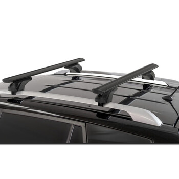 14690/MB ΜΠΑΡΕΣ ΑΛΟΥΜΙΝΙΟΥ SONIC BLACK XL 130cm ΣΕ ΜΑΥΡΟ ΧΡΩΜΑ ΓΙΑ ΟΡΟΦΗ ΜΕ FLUSH ΚΑΙ RAISED RAILS MENABO - 2 ΤΕΜ.