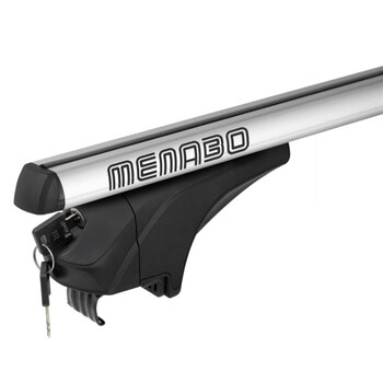 14710/MB ΜΠΑΡΕΣ ΑΛΟΥΜΙΝΙΟΥ ARIEM XL 131,5 cm ΣΕ ΑΣΗΜΙ ΧΡΩΜΑ ΓΙΑ ΟΡΟΦΗ ΜΕ FLUSH ΚΑΙ RAISED RAILS MENABO - 2 ΤΕΜ.