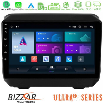Bizzar Ultra Series Jeep Wrangler 2018-> 8core Android13 8+128gb Navigation Multimedia Tablet 9" u-ul2-Jp0865