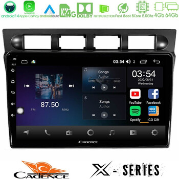 Cadence x Series kia Picanto 2004-2007 8core Android 14 4+64gb Navigation Multimedia Tablet 9" u-x-Ki0469