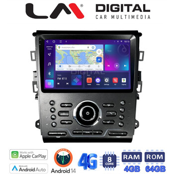 LM_Digital LM Digital - LM ZC8370 GPS Οθόνη OEM Multimedia Αυτοκινήτου για Ford Mondeo 2014> (CarPlay/AndroidAuto/BT/GPS/WIFI/GPRS) electriclife