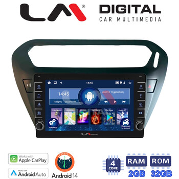 LM Digital - LM ZG4294B GPS Οθόνη OEM Multimedia Αυτοκινήτου για Citroen Elysee 2013 > Peugeot 301 2013 > (CarPlay/AndroidAuto/BT/GPS/WIFI/GPRS) electriclife