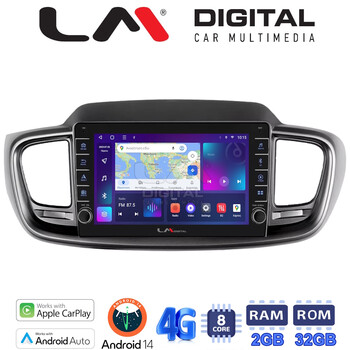 LM Digital - LM ZG8224 GPS Οθόνη OEM Multimedia Αυτοκινήτου για Kia Sorento 2013 > 2020 (CarPlay/AndroidAuto/BT/GPS/WIFI/GPRS) electriclife