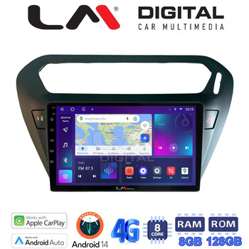LM Digital - LM ZT8294B GPS Οθόνη OEM Multimedia Αυτοκινήτου για Citroen Elysee 2013 > Peugeot 301 2013 > (CarPlay/AndroidAuto/BT/GPS/WIFI/GPRS) electriclife