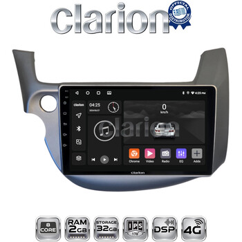 CLARION GL71549G Οθόνη OEM Multimedia Αυτοκινήτου για Honda Jazz 2008 > 2012 (CarPlay/AndroidAuto/BT/GPS/WIFI/GPRS) electriclife