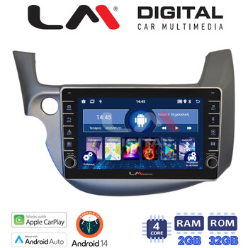 LM Digital - LM ZG4549G GPS Οθόνη OEM Multimedia Αυτοκινήτου για Honda Jazz 2008 > 2012 (CarPlay/AndroidAuto/BT/GPS/WIFI/GPRS) electriclife