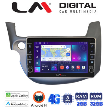 LM Digital - LM ZG8549G GPS Οθόνη OEM Multimedia Αυτοκινήτου για Honda Jazz 2008 > 2012 (CarPlay/AndroidAuto/BT/GPS/WIFI/GPRS) electriclife