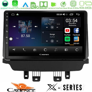 Cadence x Series Mazda 2 2014-2021 8core Android 14 4+64gb Navigation Multimedia Tablet 9" u-x-Mz1091