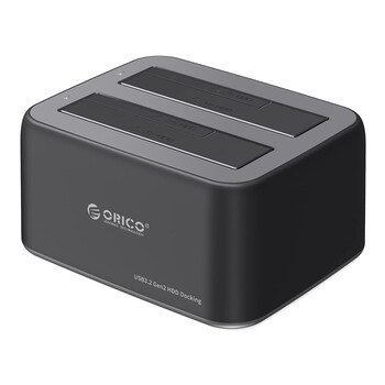ORICO docking station για 2.5" ή 3.5" SATA HDD/SSD 6829C3-V1, 2 θέσεων, 5Gbps, μαύρο