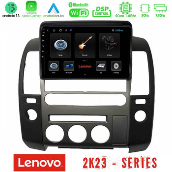 Lenovo car pad Nissan Navara / Pathfinder 2006-2012 (με Εργ.οθόνη) 4core Android 13 2+32gb Navigation Multimedia Tablet 9" u-len-Ns1340