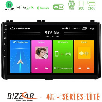 Bizzar 4t Series Toyota Corolla/auris 2017-2019 4core Android13 2+32gb Navigation Multimedia Tablet 9" u-lvb-Ty1106