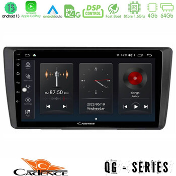Cadence qg Series 8core Android13 4+64gb Skoda Octavia 2004-2012 Navigation Multimedia Tablet 9" u-qg-Sk1914