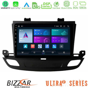 Bizzar Ultra Series Opel Insignia 2 2017-2020  8core Android13 8+128gb Navigation Multimedia Tablet 9" u-ul2-Op1402