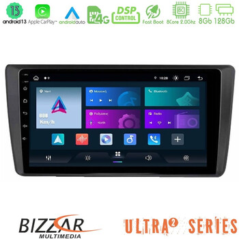 Bizzar Ultra Series Skoda Octavia 2004-2012 8core Android13 8+128gb Navigation Multimedia Tablet 9" u-ul2-Sk1914