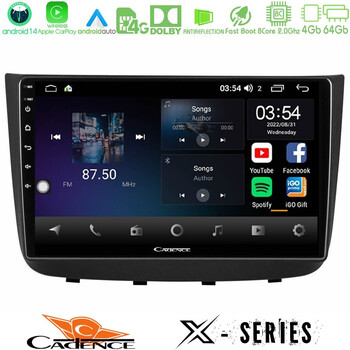 Cadence x Series Mercedes Vito/viano 2003-2006 8core Android 14 4+64gb Navigation Multimedia Tablet 10" u-x-Mb1632