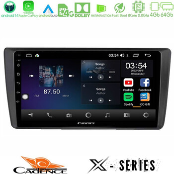 Cadence x Series Skoda Octavia 2004-2012 8core Android 14 4+64gb Navigation Multimedia Tablet 9" u-x-Sk1914