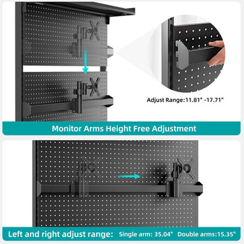 Pegboard Αξεσουάρ Γραφείων - Eureka Ergonomic APRB-01B-US