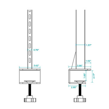Pegboard Αξεσουάρ Γραφείων - Eureka Ergonomic APRB-01B-US