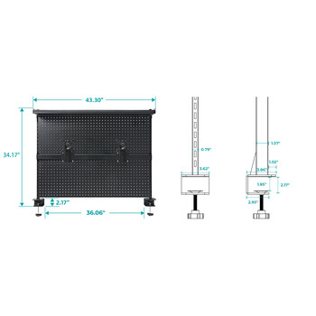 Pegboard Αξεσουάρ Γραφείων - Eureka Ergonomic APRB-01B-US