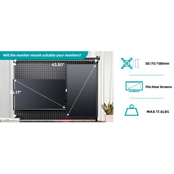 Pegboard Αξεσουάρ Γραφείων - Eureka Ergonomic APRB-01B-US