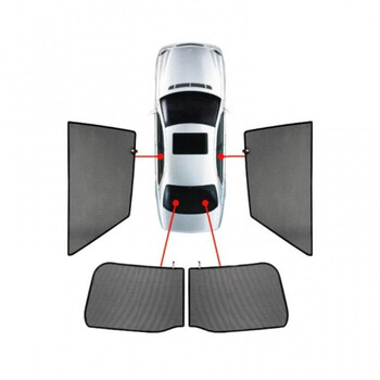 PVC.FOR-RANG-4-E ΚΟΥΡΤΙΝΑΚΙΑ ΜΑΡΚΕ CAR SHADES ΓΙΑ FORD RANGER 4D 2023+ - 4 ΤΕΜ.
