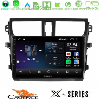 Cadence x Series Suzuki Celerio 2014-2020 8core Android 14 4+64gb Navigation Multimedia Tablet 9" u-x-Sz0537
