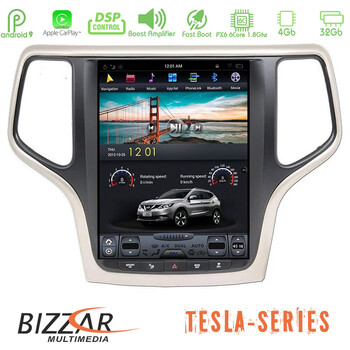 Bizzar Jeep Grand Cherokee 2012-2017 Tesla 10.4&quot; Navigation u-bz-ts-Jp17x