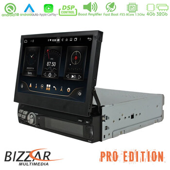 Bizzar pro Edition Universal 1din Deckless Android 10 8core Multimedia Station u-bl-8c-Uv11-pro