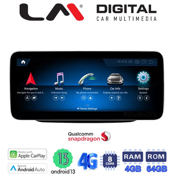 LM Digital - LM JFK511 464 Οθόνη OEM Multimedia Αυτοκινήτου για Mercedes C class W205 2019 > 2021 με εργοστασιακό σύστημα NTG 5.5 (CarPlay/AndroidAuto/BT/GPS/WIFI/GPRS) electriclife