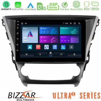 Bizzar Ultra Series Toyota Avensis 2015-2018 8core Android13 8+128gb Navigation Multimedia Tablet 9" u-ul2-Ty1319