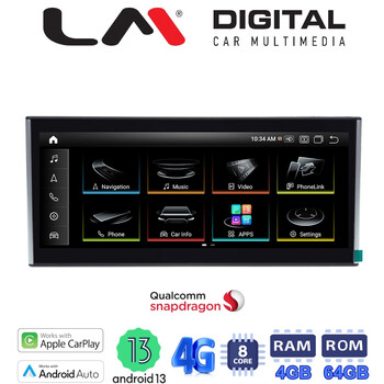 LM Digital - LM JFK310 LOW Οθόνη OEM Multimedia Αυτοκινήτου για AUDI A4/A5 2009 > 2015 (CarPlay/AndroidAuto/BT/GPS/WIFI/GPRS) electriclife