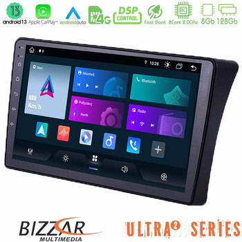 Bizzar Ultra Series Nissan Navara/pathfinder 8core Android13 8+128gb Navigation Multimedia Tablet 9" u-ul2-Ns1354