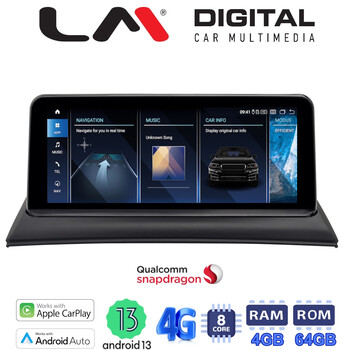 LM Digital - LM JFK103 Οθόνη OEM Multimedia Αυτοκινήτου για BMW X3 E83 2003 > 2010 (CarPlay/AndroidAuto/BT/GPS/WIFI/GPRS) electriclife