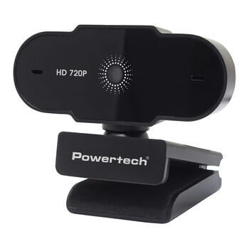 POWERTECH web camera PT-1426, 0.9MP, 720p HD, fixed εστίαση, 1.5m, μαύρη