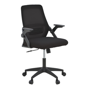 Καρέκλα γραφείου Reji pakoworld mesh ύφασμα μαύρο 58x60x89-99εκ