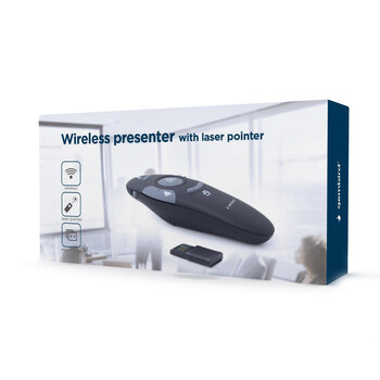 GEMBIRD WIRELESS PRESENTER WITH LASER POINTER BLACK