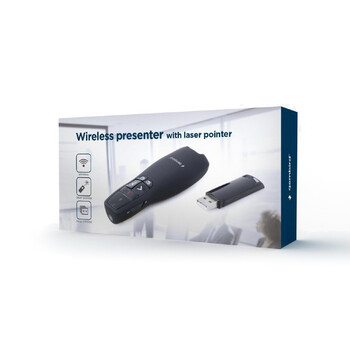 GEMBIRD WIRELESS PRESENTER WITH LASER POINTER BLACK