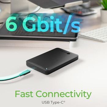 ICY BOX EXTERNAL USB-C 3.2 GEN2 TOOLLESS 2.5' SATA ENCLOSURE BLACK