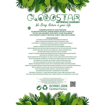 GloboStar® Artificial Garden PAMPAS GRASS 21217 Αποξηραμένο Διακοσμητικό Γρασίδι Πάμπας Μ10 x Π10 x Υ150cm