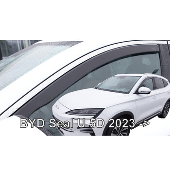 ΑΝΕΜ.11302 ΑΝΕΜΟΘΡΑΥΣΤΕΣ ΓΙΑ BYD SEAL U 5D 2023+ ΖΕΥΓΑΡΙ ΑΠΟ ΕΥΚΑΜΠΤΟ ΦΙΜΕ ΠΛΑΣΤΙΚΟ HEKO - 2 ΤΕΜ.
